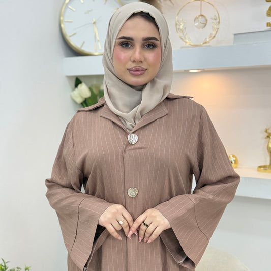 عباية لورين المخططة